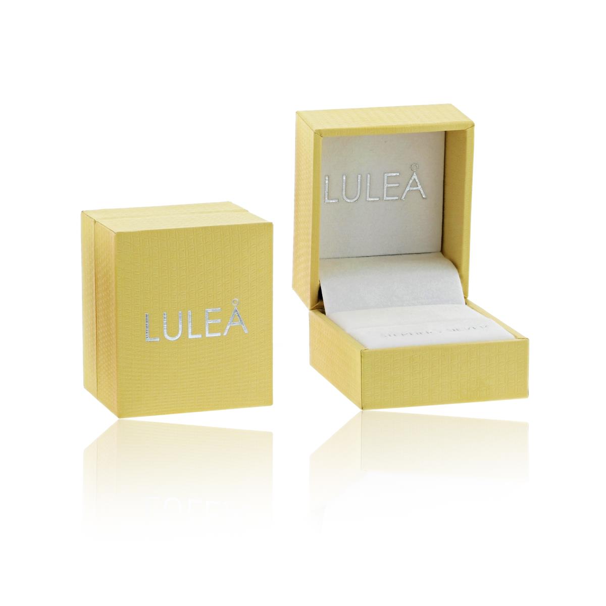 Lulea Sterling Silver Mustard Yellow 46x53x38MM Ring Box