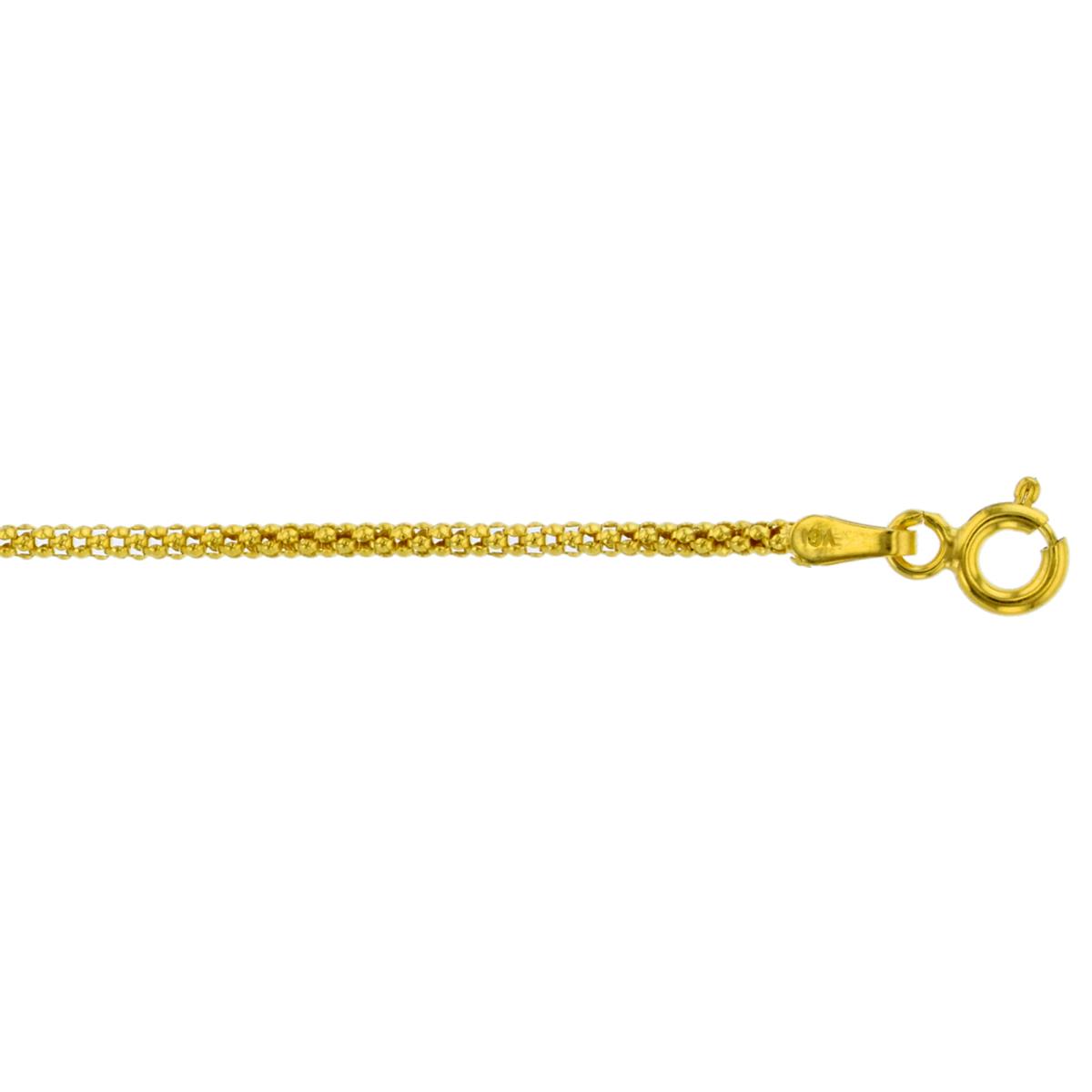 Sterling Silver Yellow 1-Micron 1.60mm 20" E Coated Coreana Chain