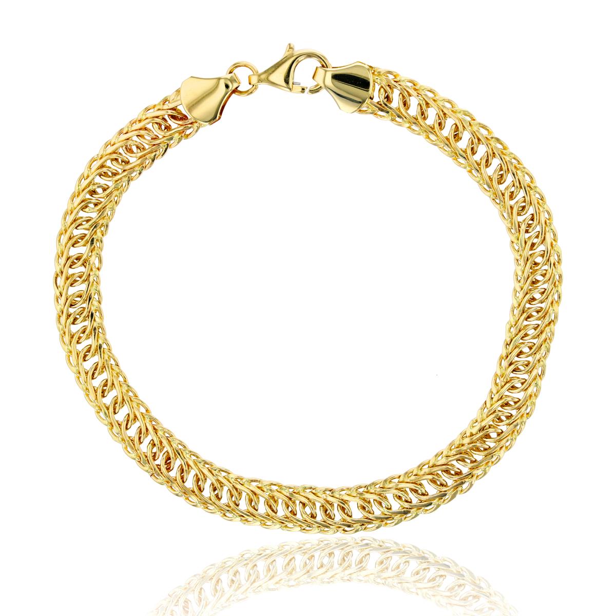 14K Yellow Gold Flexy Invert Linked Bracelet