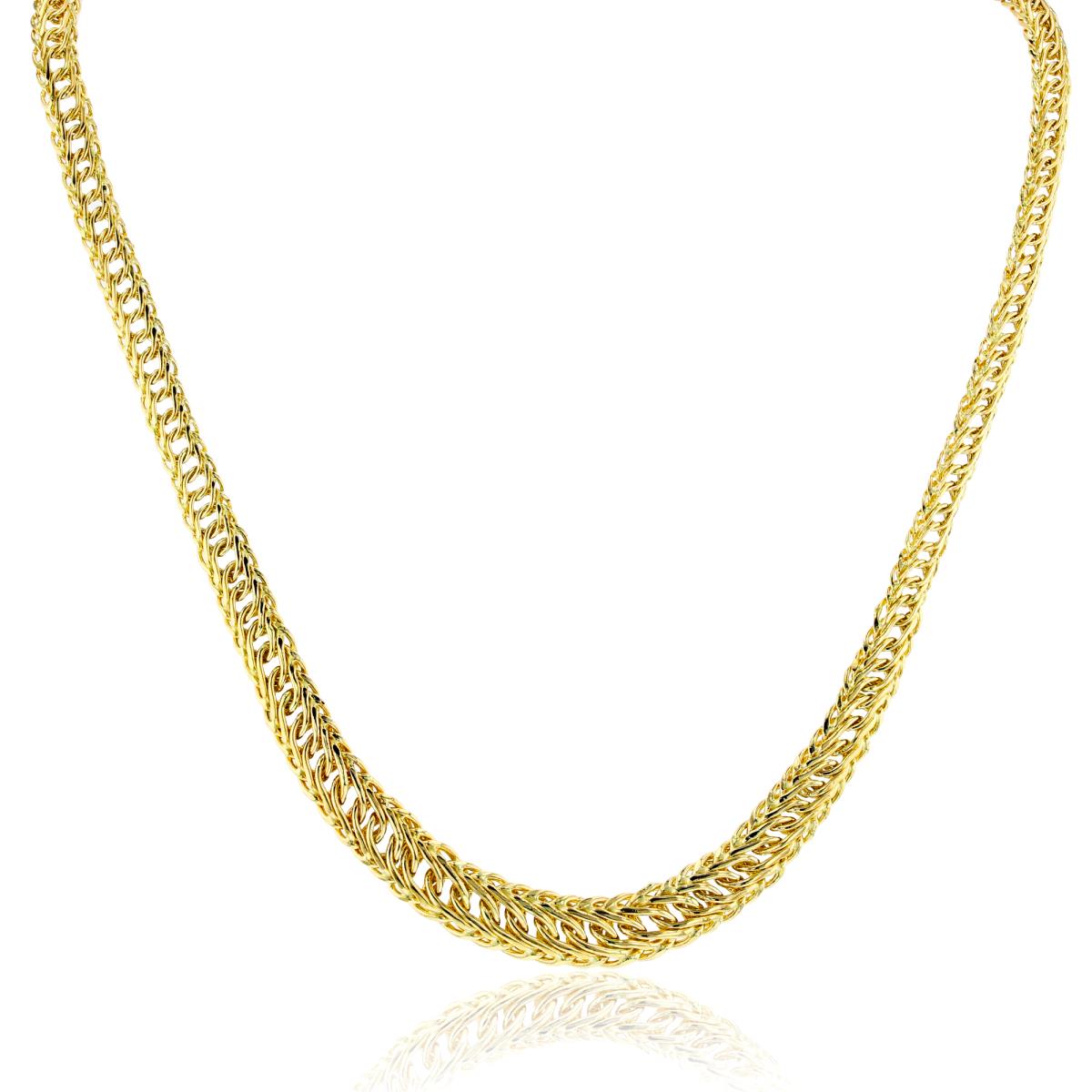14K Yellow Gold Flexy Invert Linked 18"Necklace