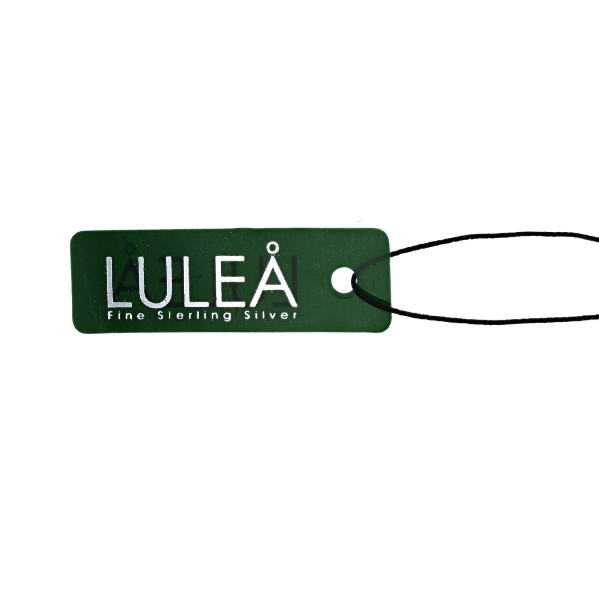 Lulea Sterling Silver Green String Tag