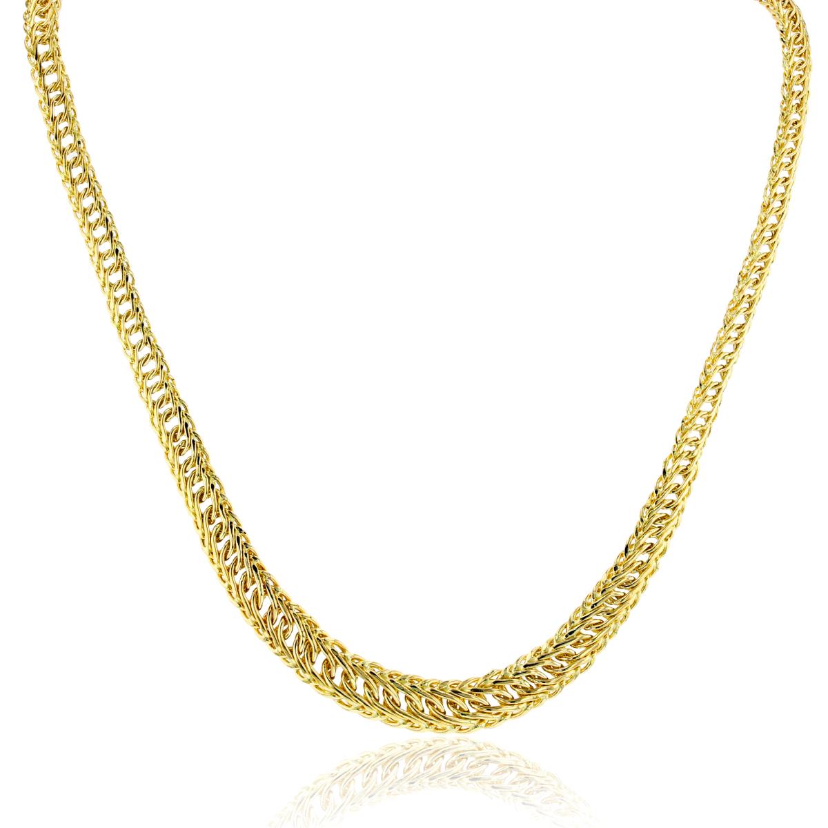 10K Yellow Gold Flexy Invert Linked 18"Necklace
