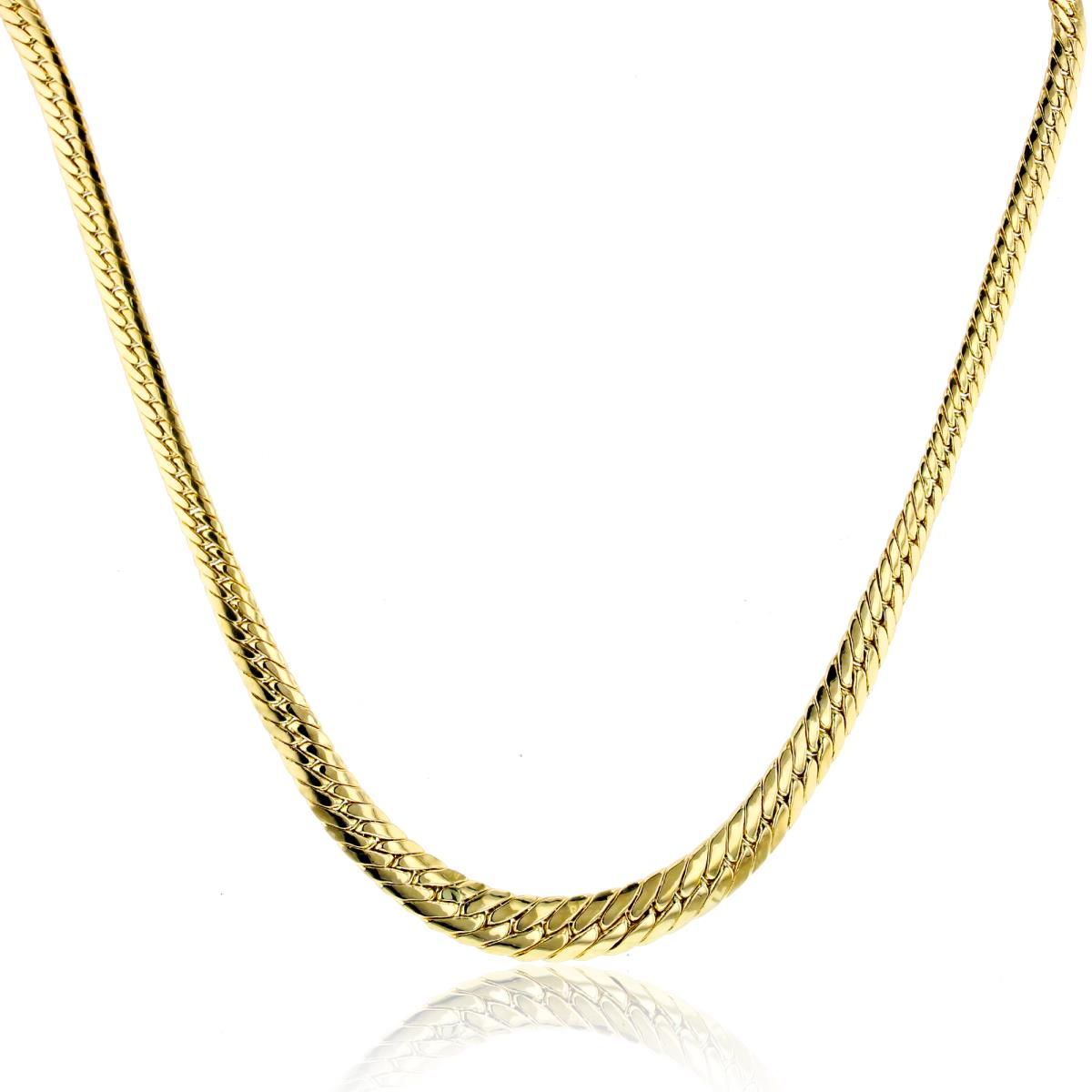 10K Yellow Gold Flexy Rope Linked 17.5"Necklace
