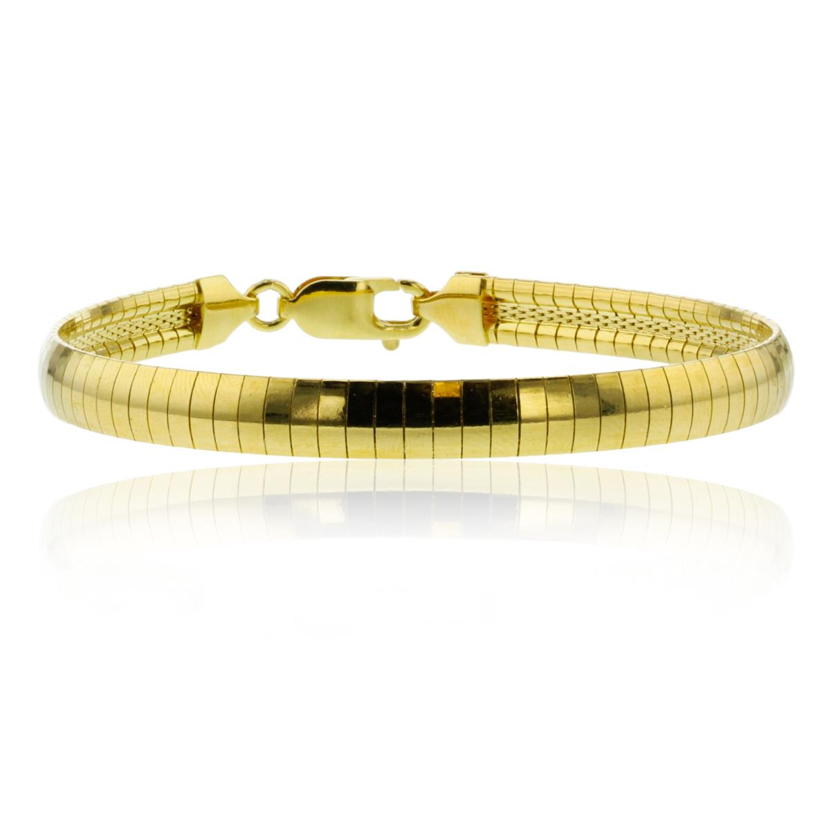 Bronze Yellow 6.00mm 060 Cubetto Omega 7.5" Chain Bracelet