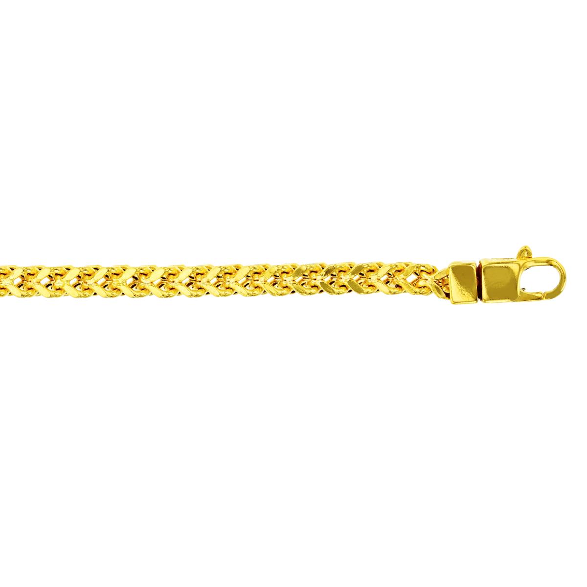 10K Yellow Gold 4.00mm 24" 120 Hollow Franco Chain