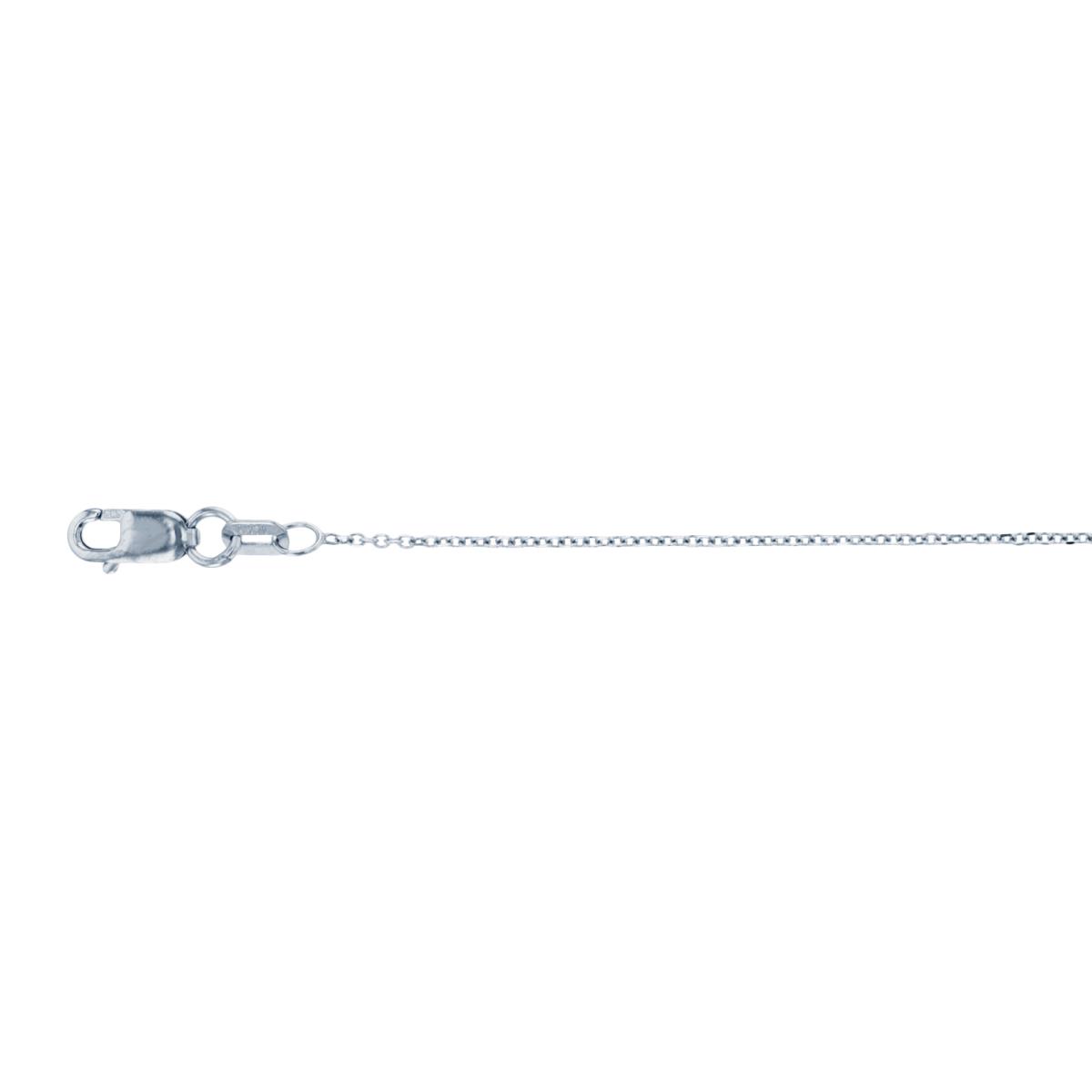 14K White Gold 16" 030 Cable Chain