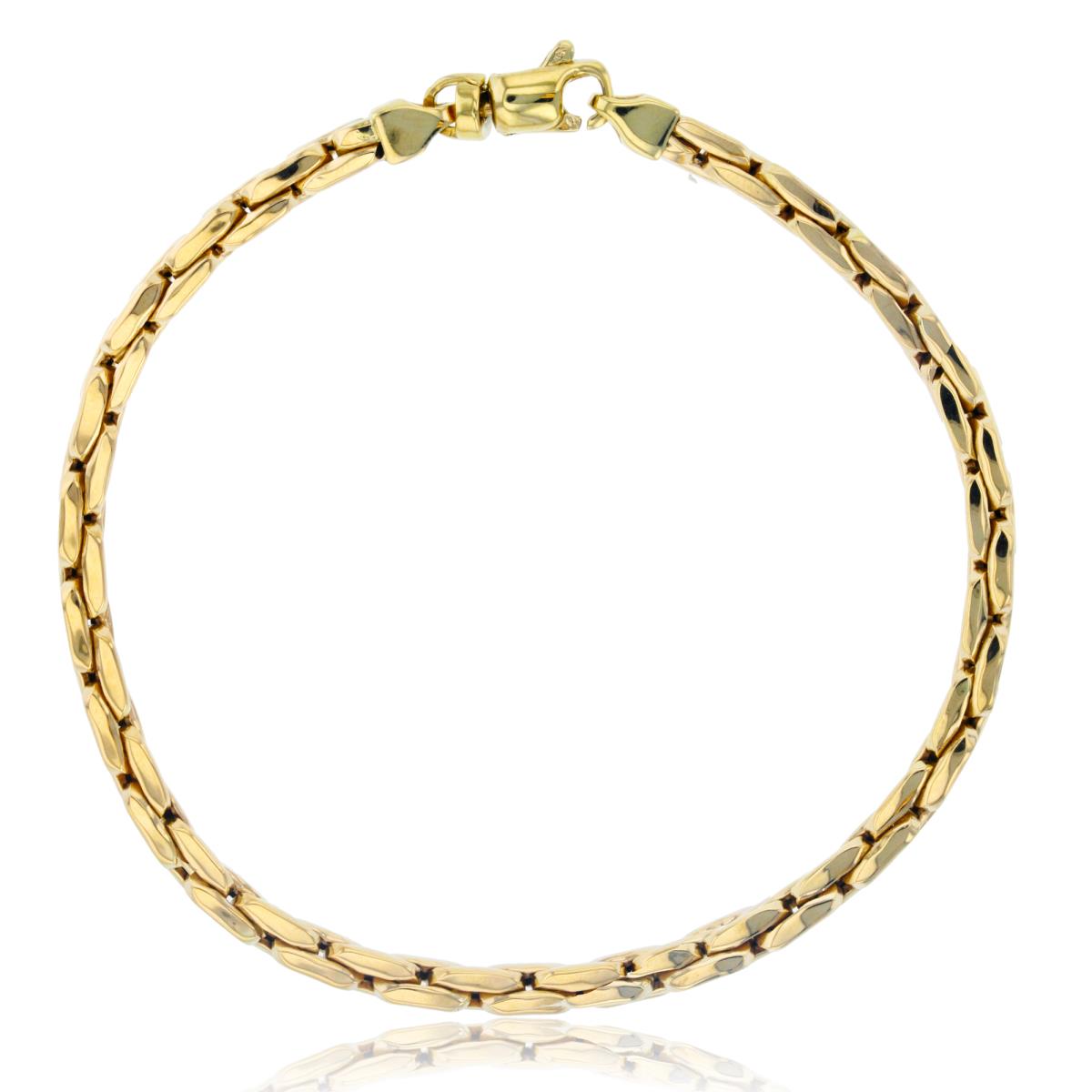 14K Yellow Gold  Fancy 4.50mm Cable 8.25" Chain Bracelet