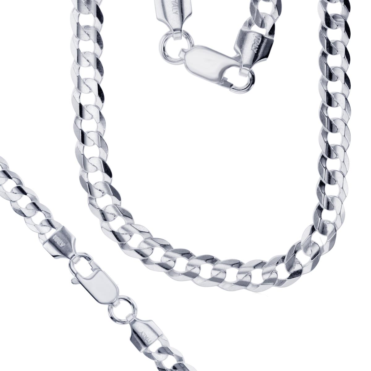 Sterling Silver Anti-Tarnish Silver Plus 6mm, 20" 150 Curb Chain