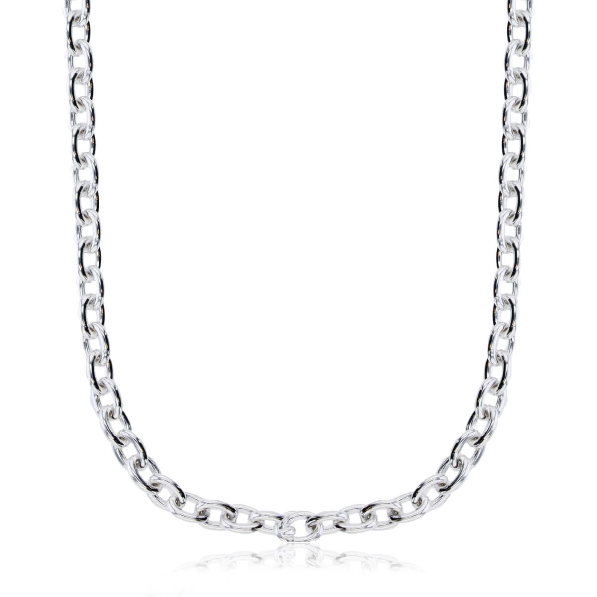 Sterling Silver Silver Plated 3mm 20" 080 Cable Chain