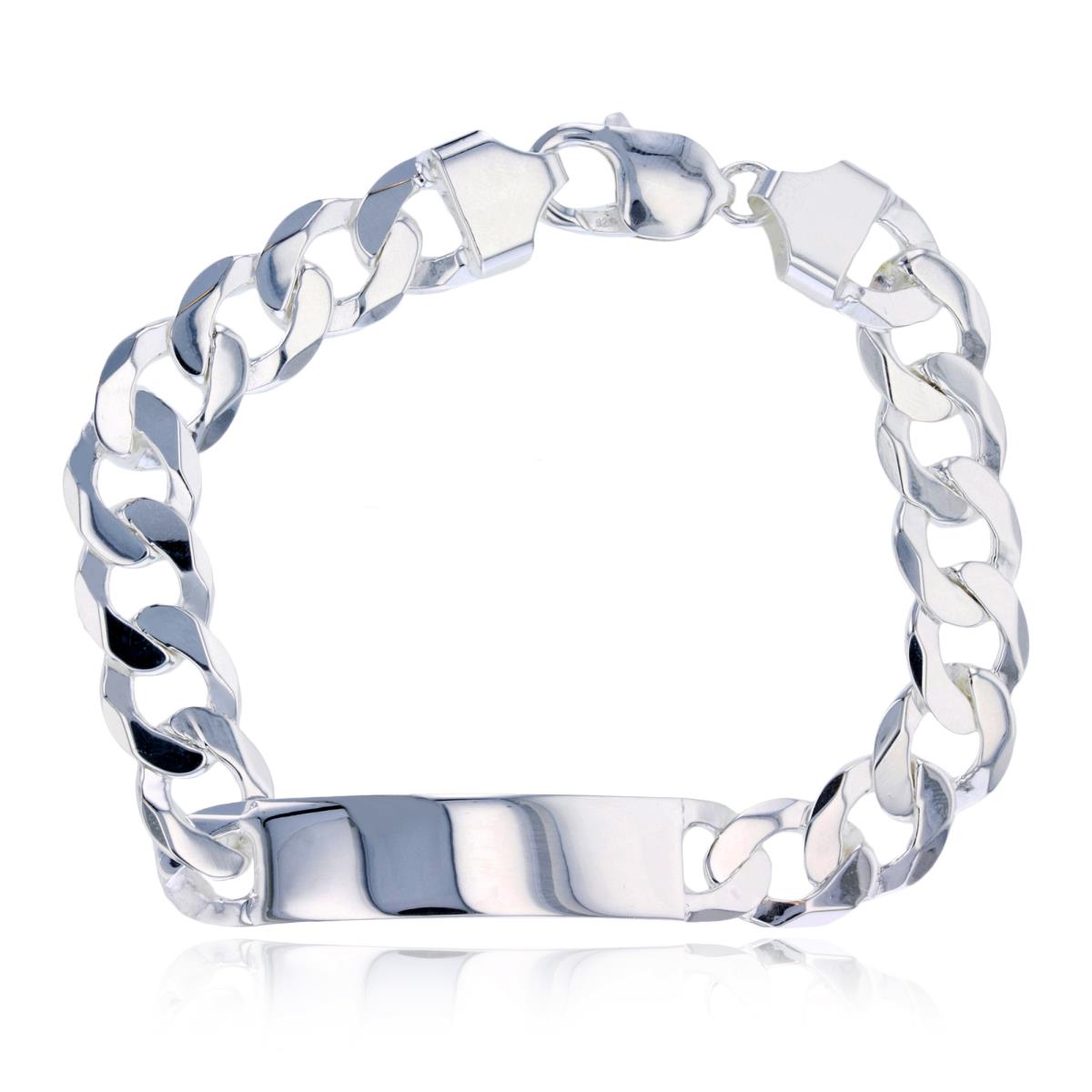 Sterling Silver Silver Plus 300 Curb 8.50" ID Bracelet