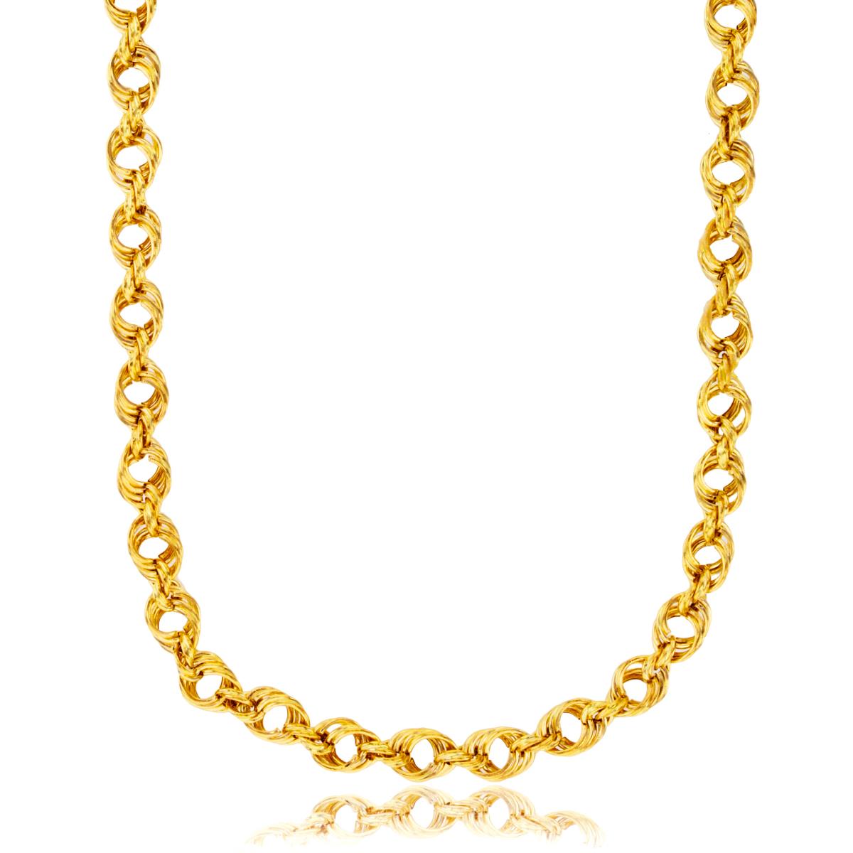 14K Yellow Gold 3.80mm Rope 18" Chain