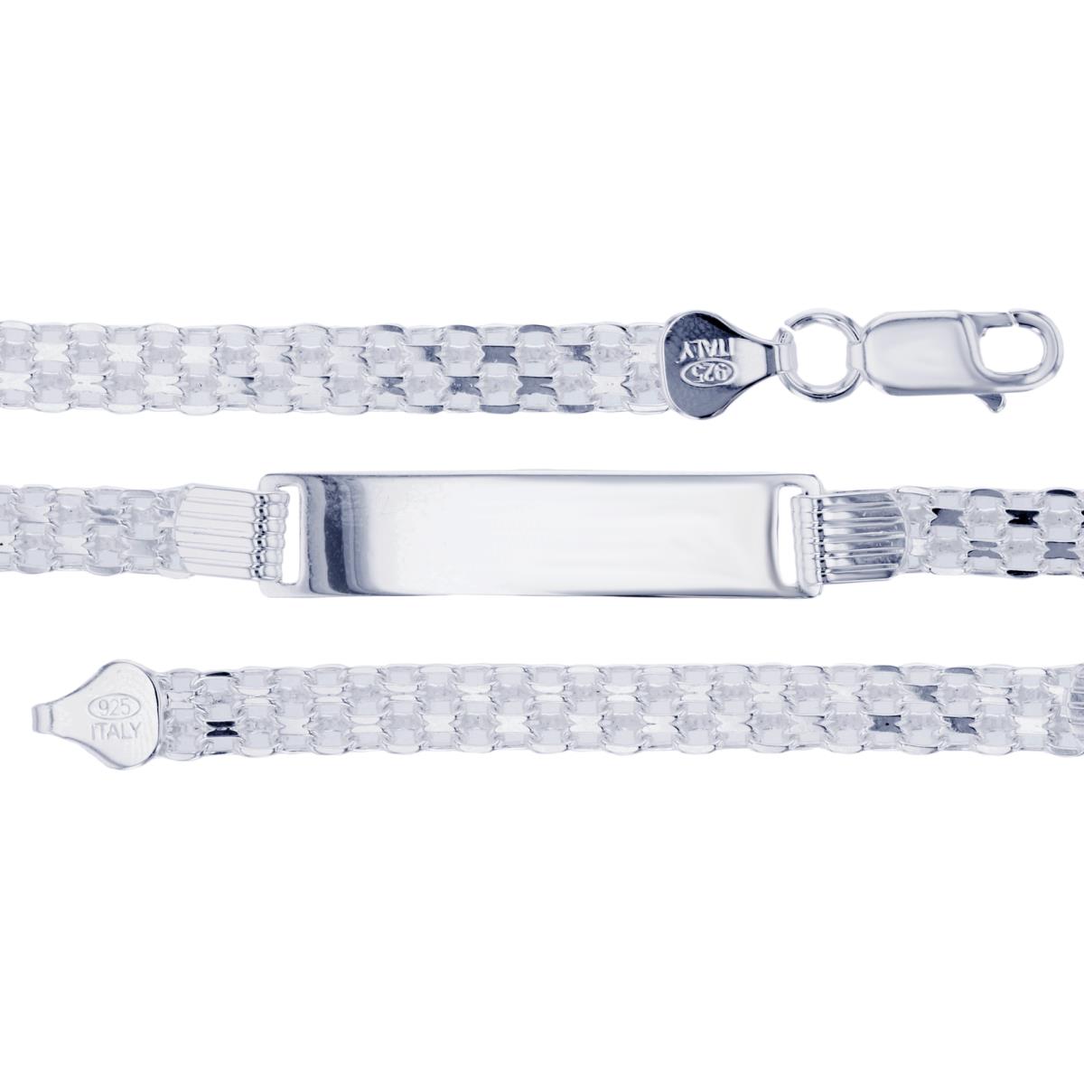 Sterling Silver Silver Plus Bismark ID 7.5" Bracelet