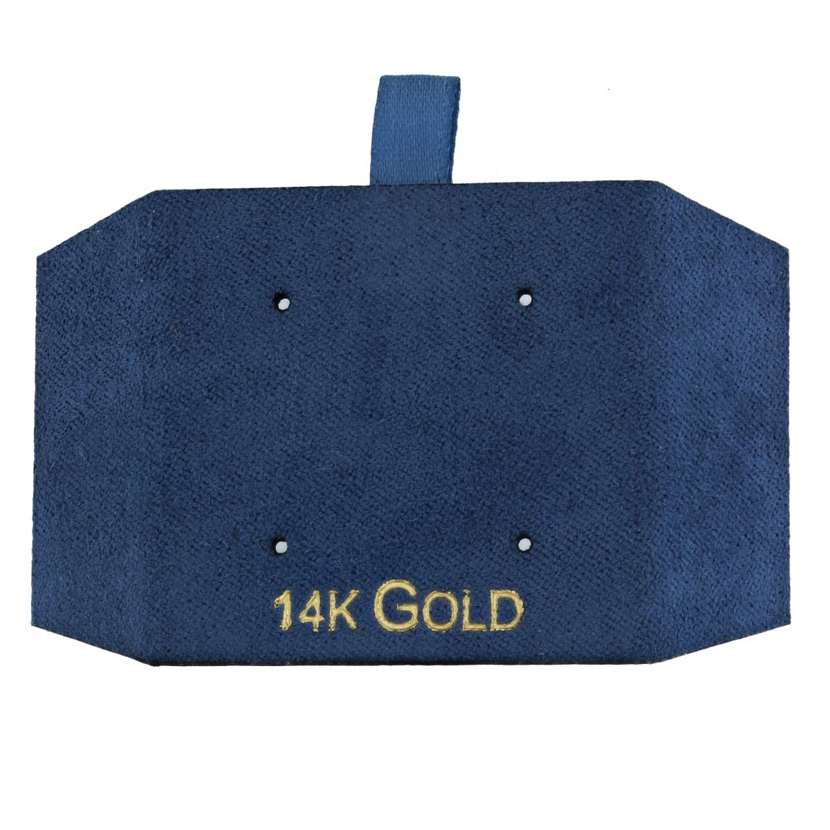Gray 14K Gold, Gold Foil 2 Stud Insert (Box B06-159/GRAY/D)