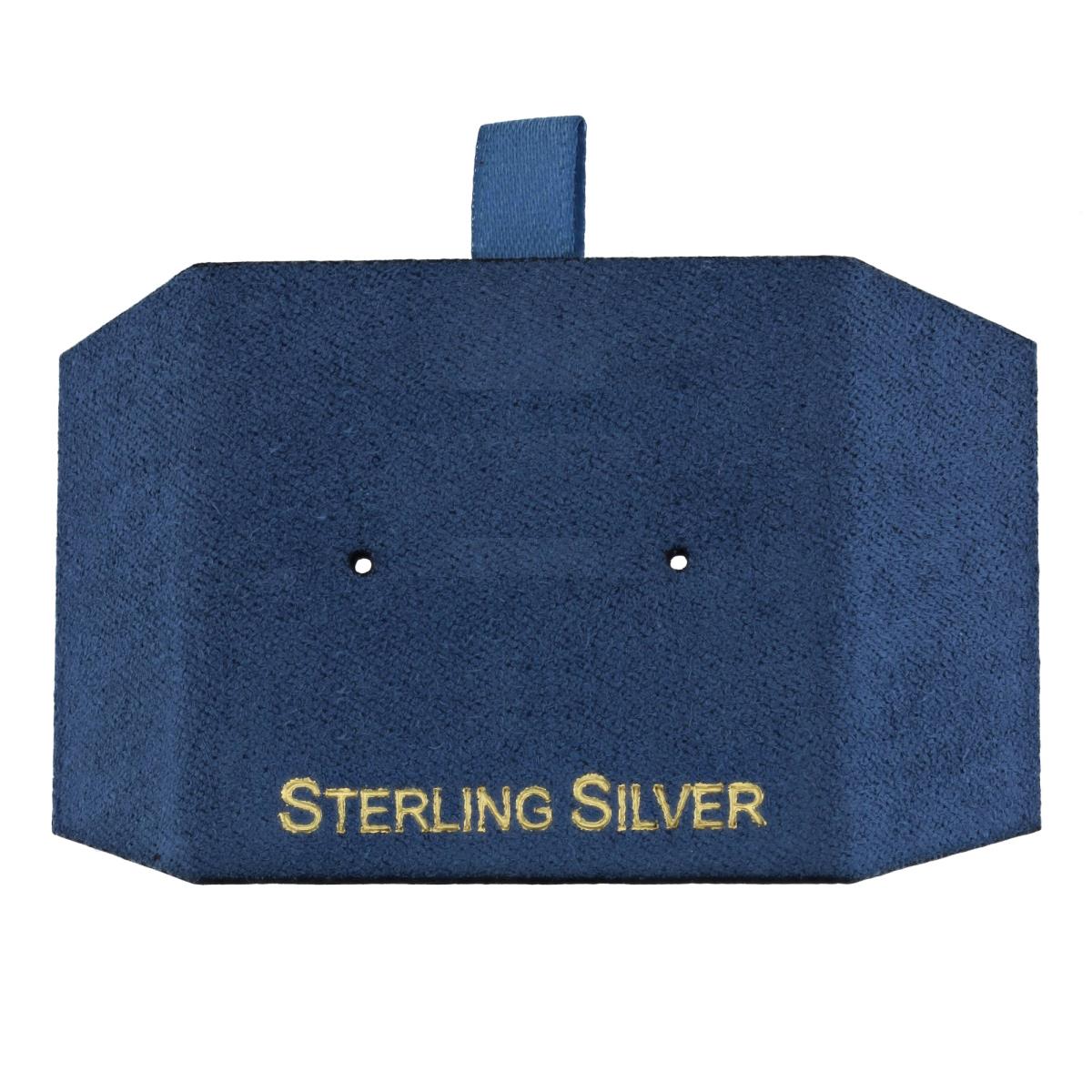 Gray Sterling Silver, Gold Foil Stud Insert (Box B06-159/Gray/D)
