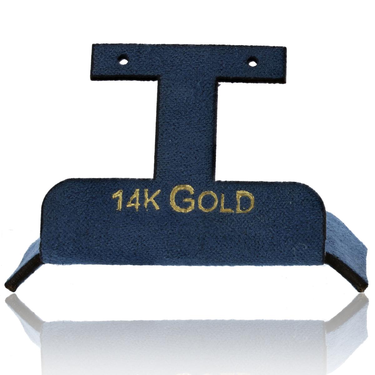 Gray 14K Gold, Gold Foil Huggie Insert (Box B06-159/GRAY/D)