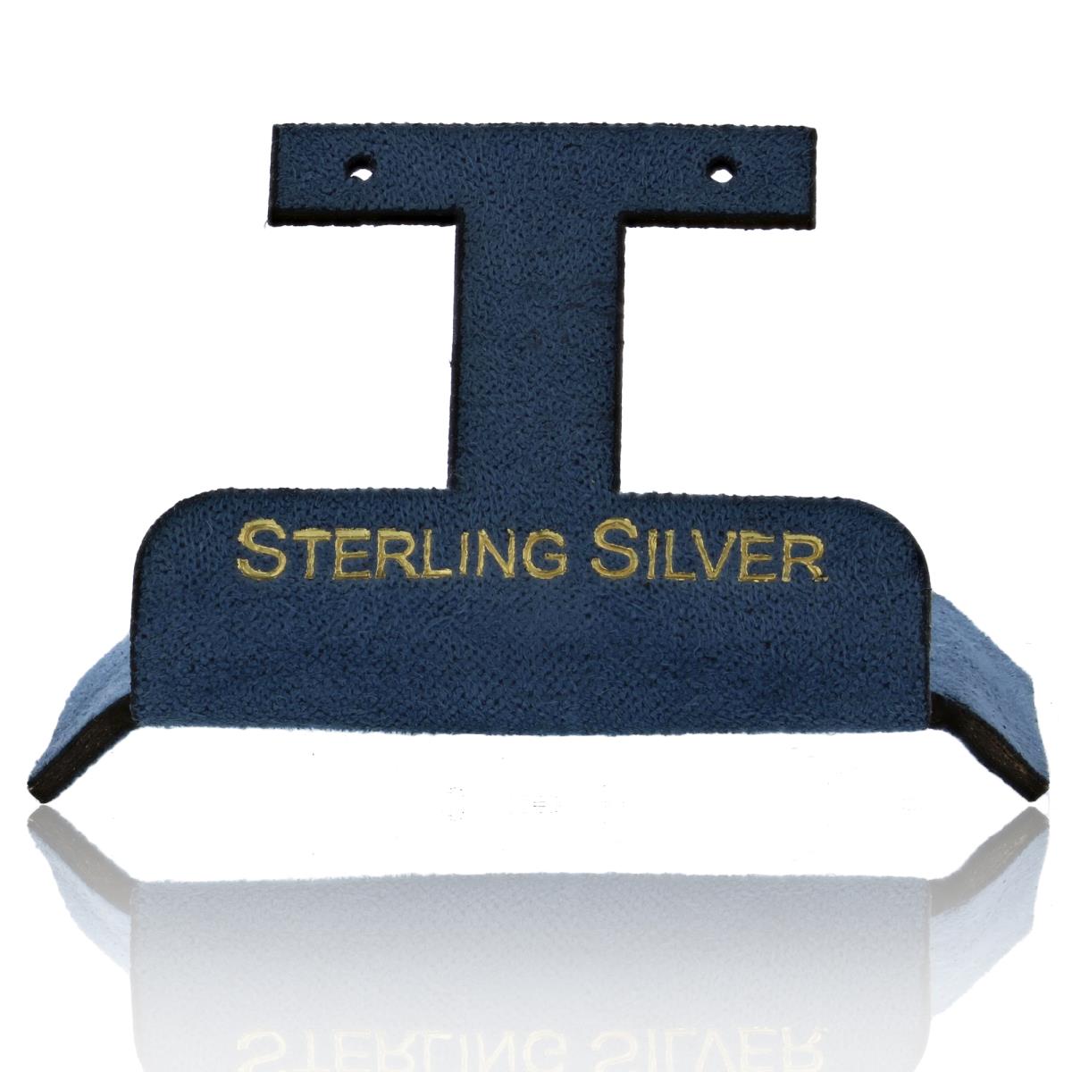 Gray Sterling Silver, Gold Foil Huggie Insert (Box B06-159/Gray/D)