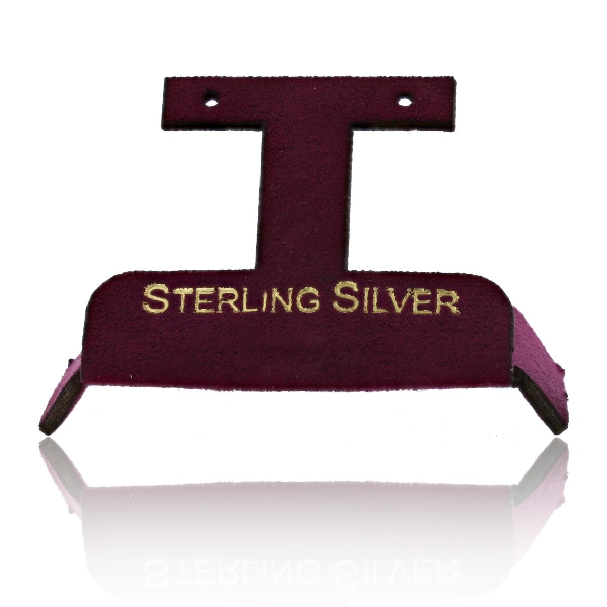 Wine Sterling Silver, Gold Foil Huggie Insert (Box B06-159/Green/D)