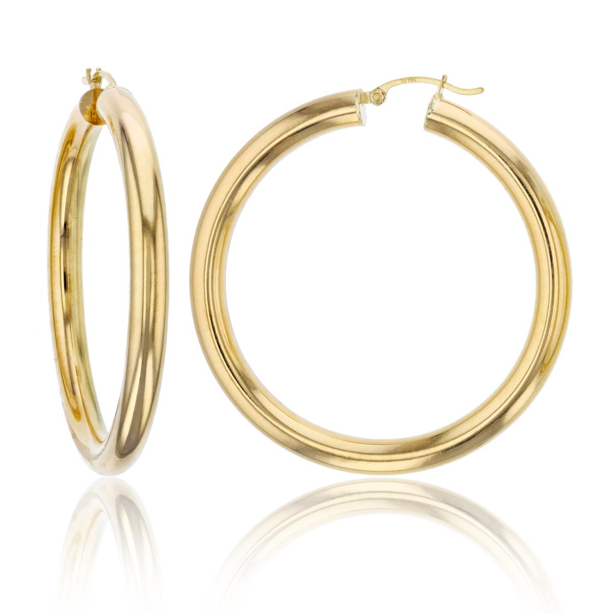 10K Yellow Gold 5x50MM Polished Hoop Earring