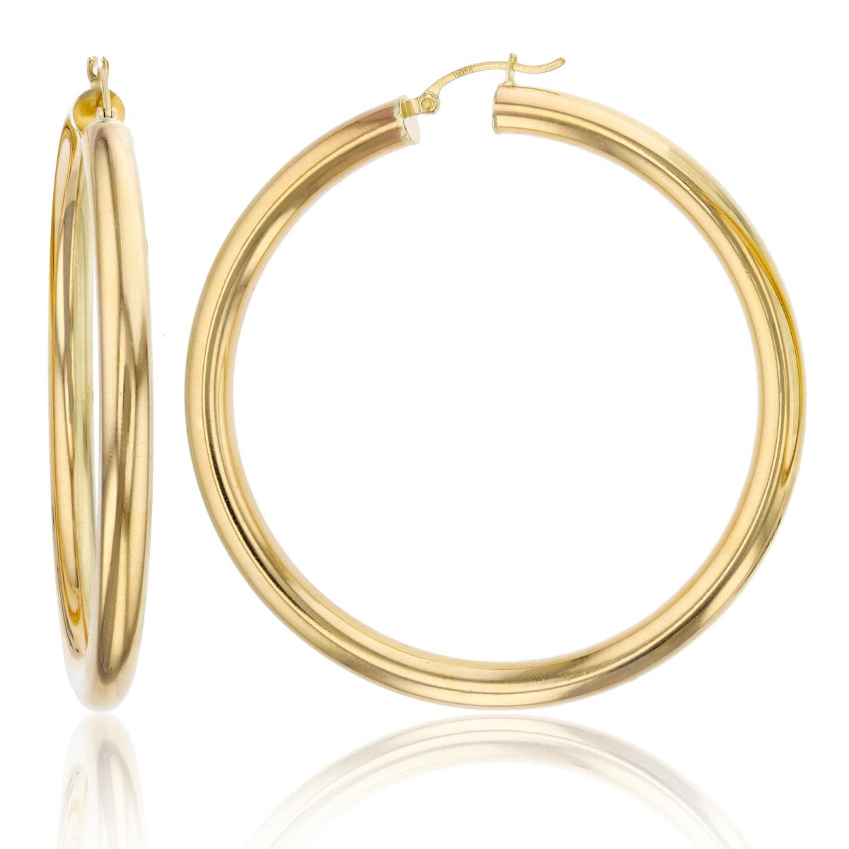 10K Yellow Gold 5x60MM Polished Hoop Earring