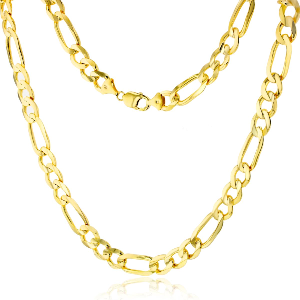 10K Yellow Gold 12.00mm 26" Solid Figaro 300 Chain  