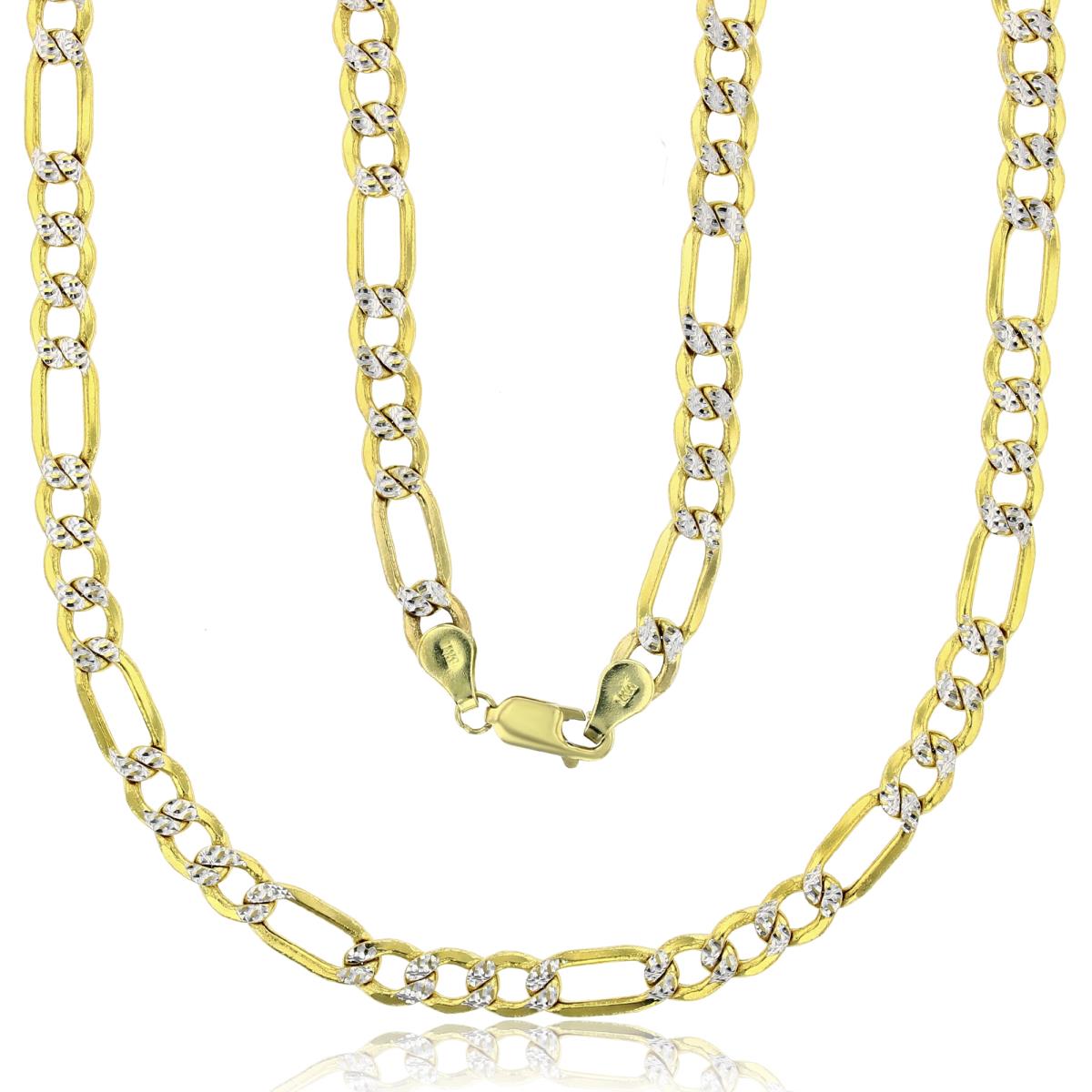 10K Yellow Gold 6.00mm 18" Figaro 150 Lite Chain