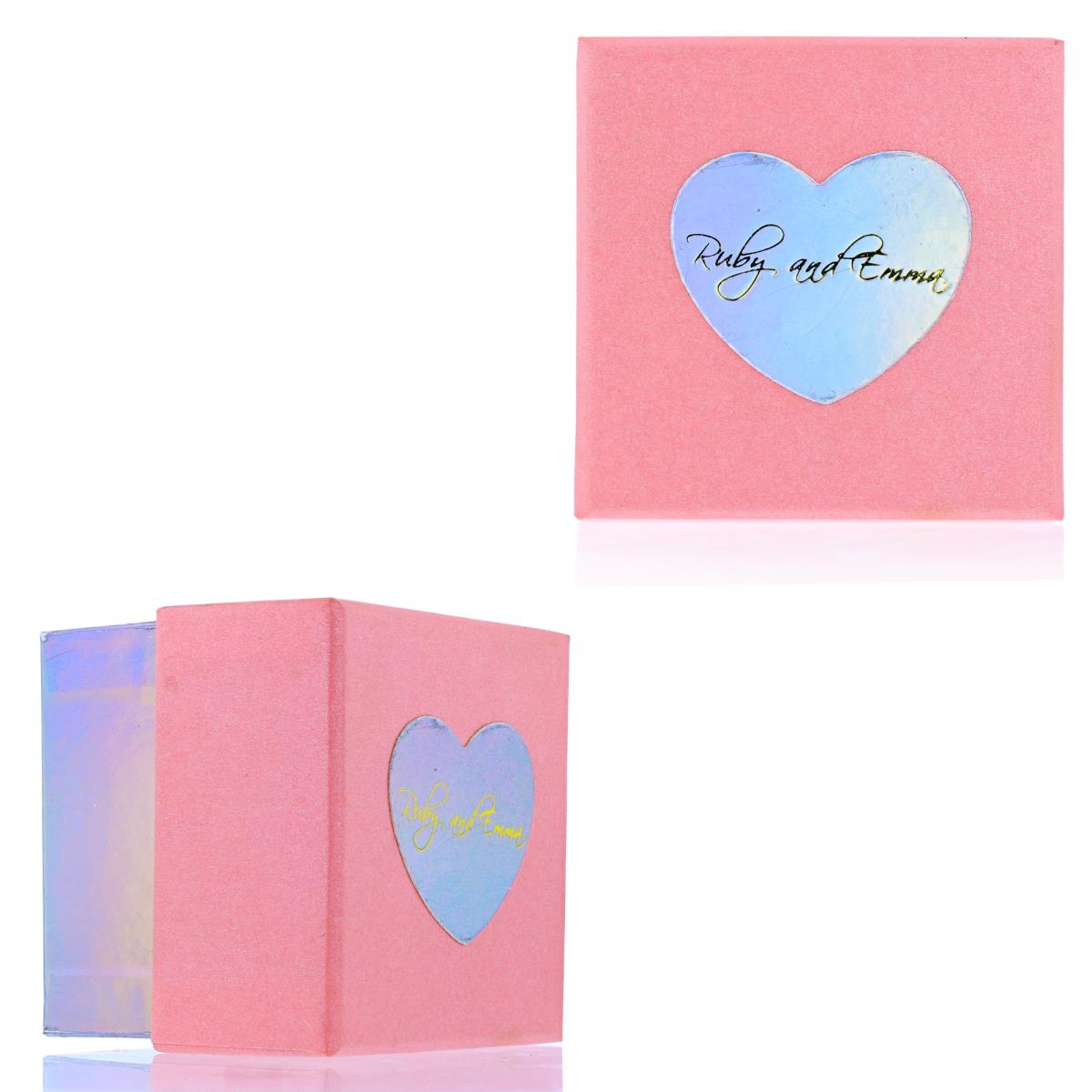 Ruby & Emma Heart Holographic Foil Kids Box
