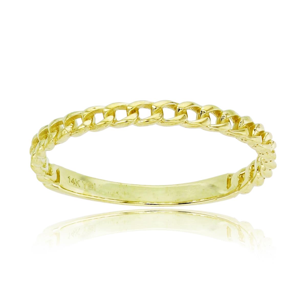 10K Yellow Gold High Polish Open Linked Band