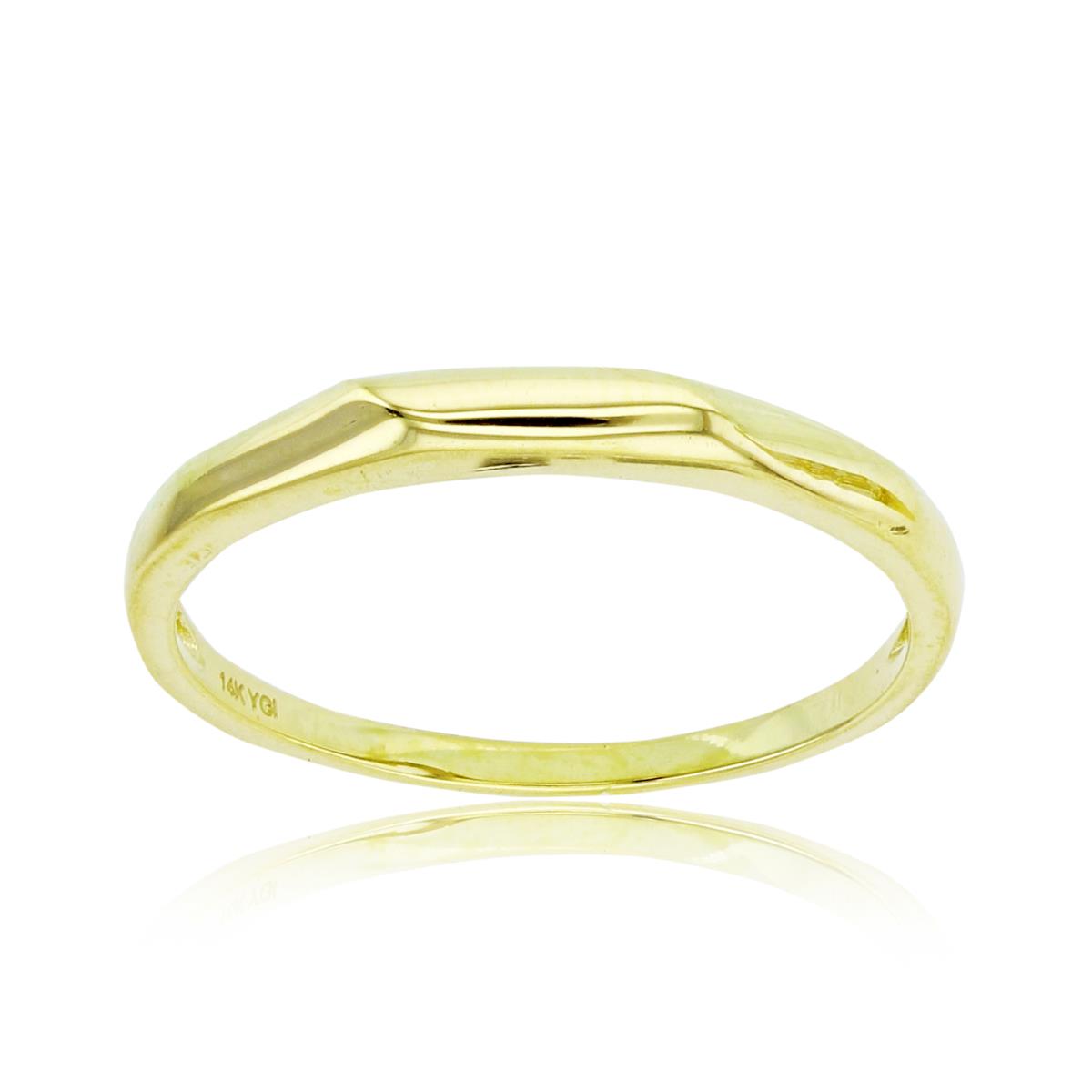 14K Yellow Gold High Polish Band 