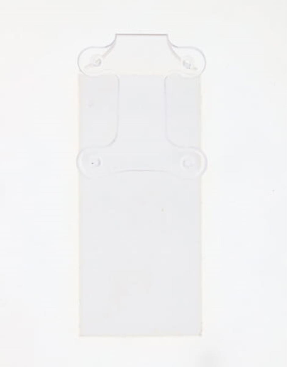 White Leatherette & Plastic TOC 2 Hoop/Stud Earring Tree