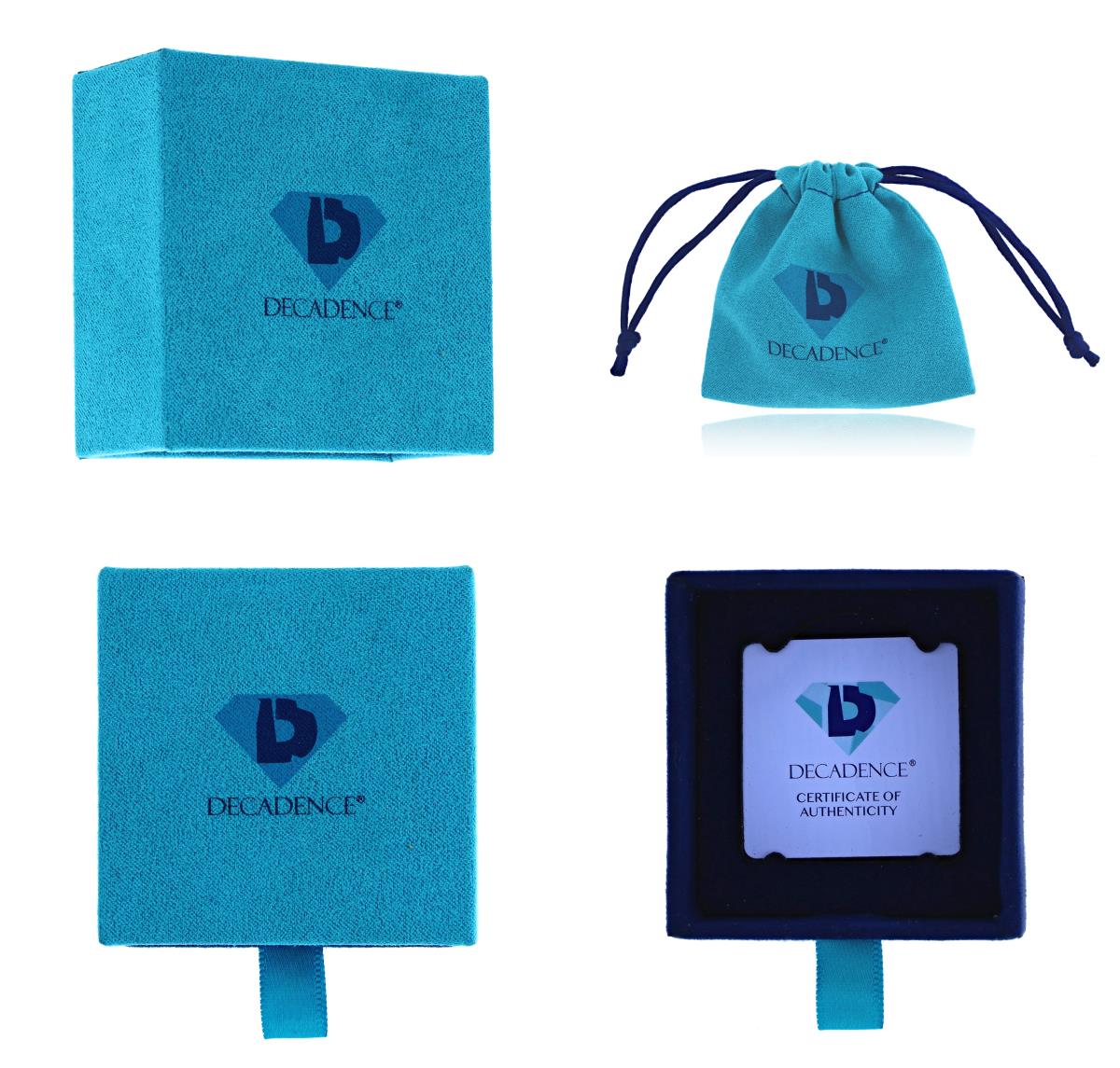 Decadence 75x75x28mm Draw Box + Pouch + 1mm PVC Card with Cleaning Cloth