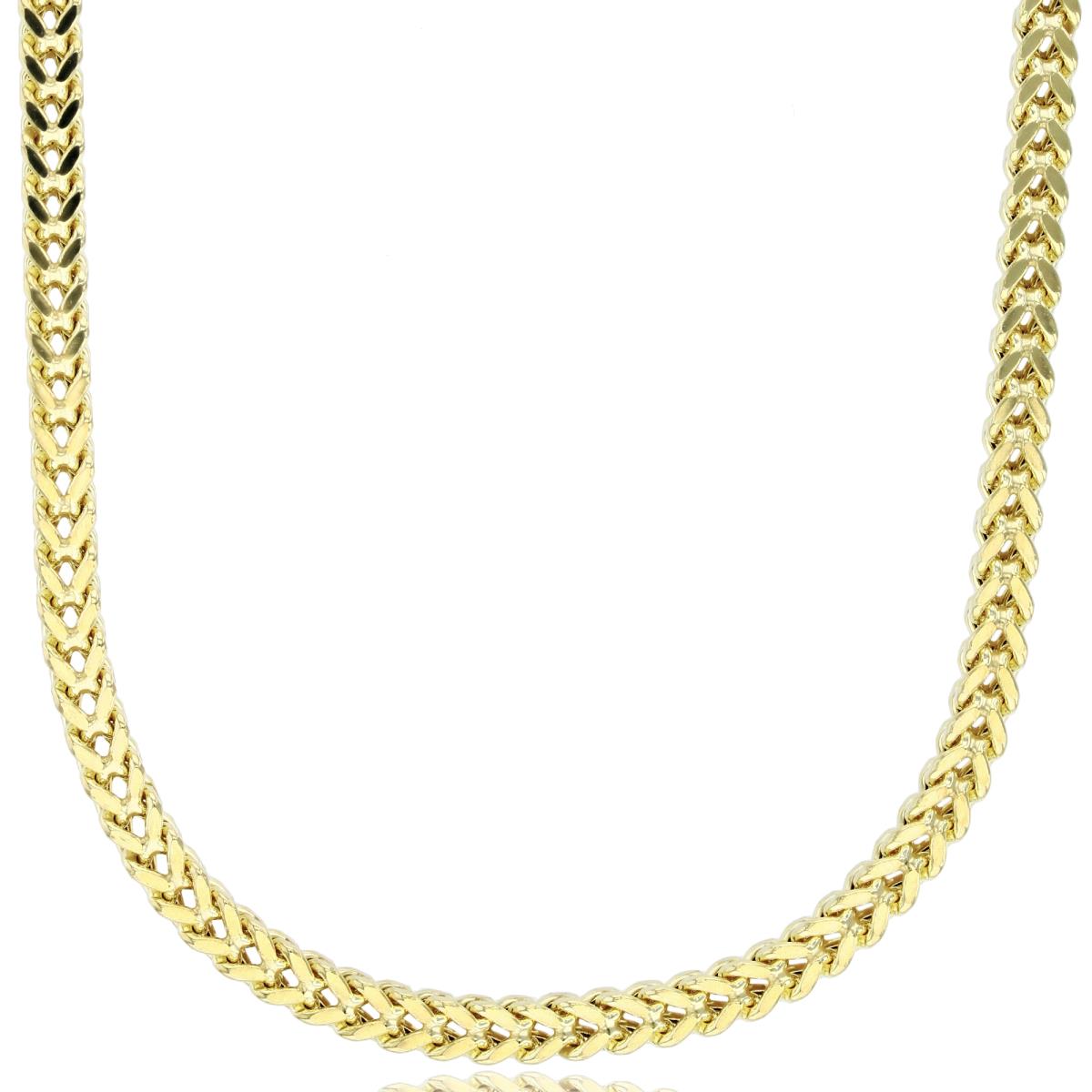 10K Yellow Gold 3.65mm 26" 090 Hollow Franco Chain