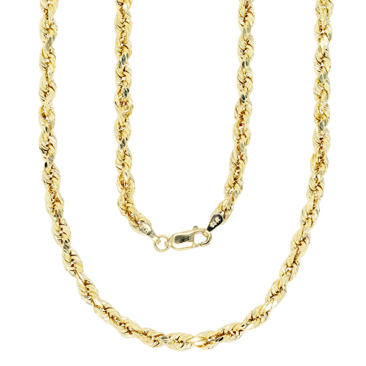 14K Yellow Gold 4.00mm 030 Superlight 18" Hollow Rope Chain