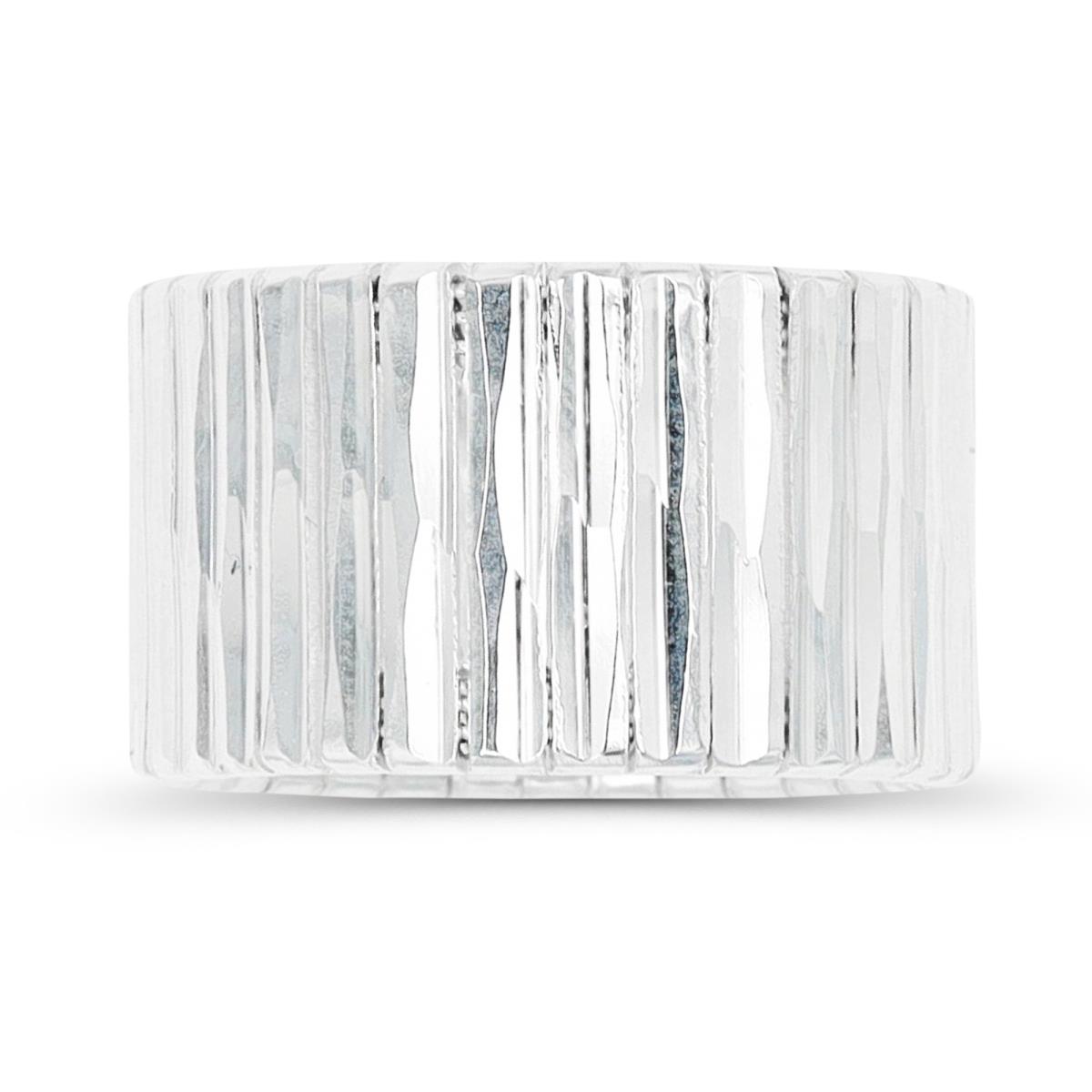 Sterling Silver Anti-Tarnish 12mm Omega Fashion Ring