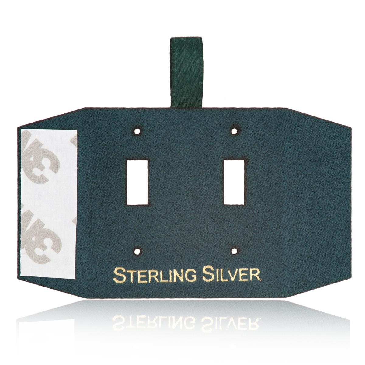 Green Sterling Silver, Gold Foil Huggie & Stud Insert (Box B06-159/Green/D)
