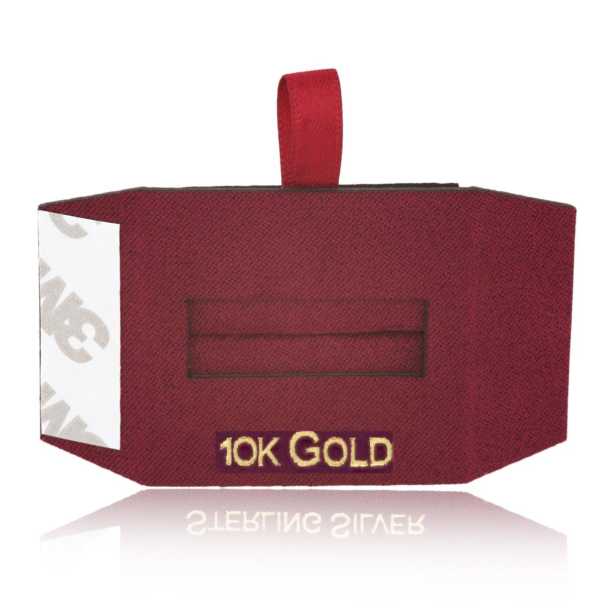 Wine 10K GOLD, Gold Foil Ring Insert (Box B06-159/Wine/D)
