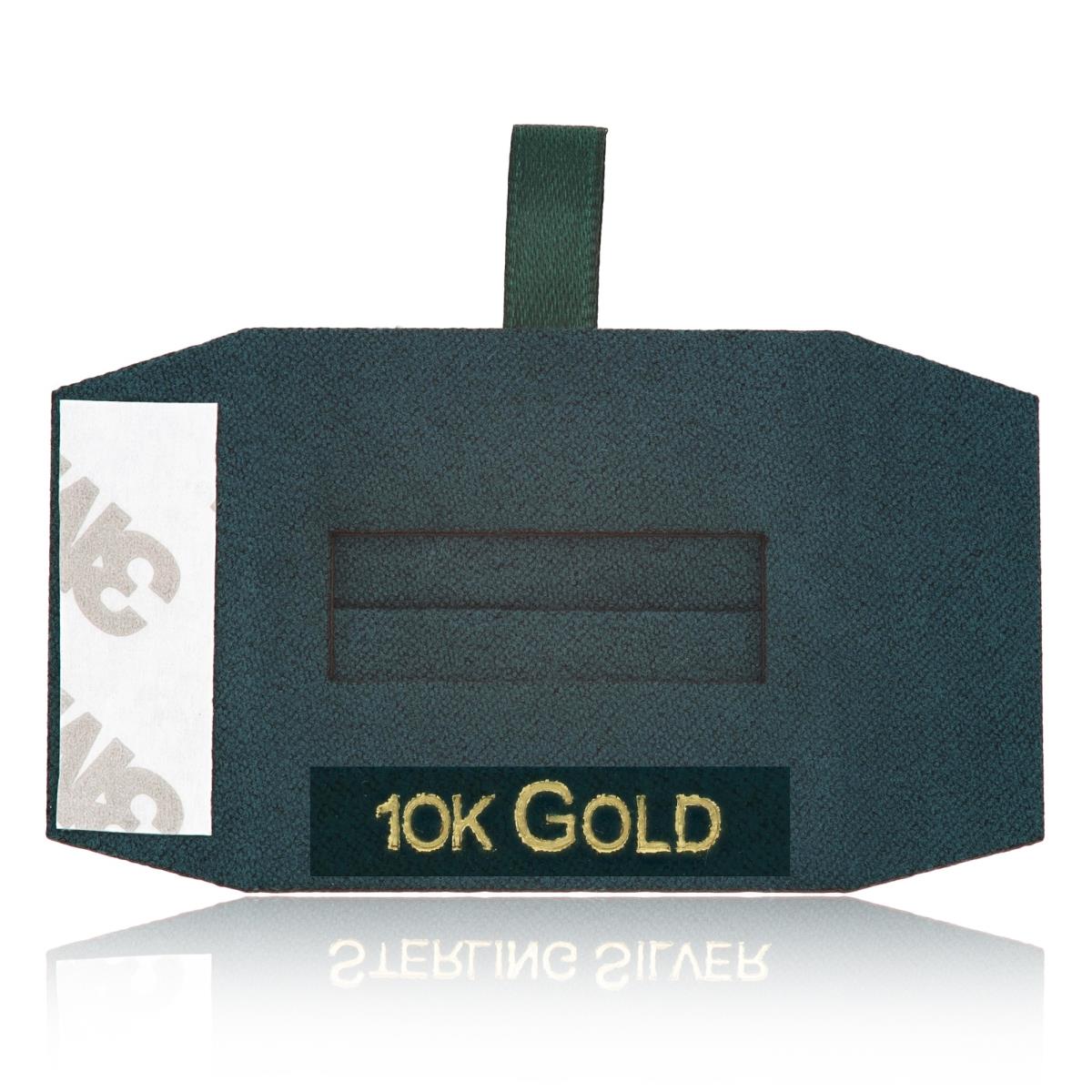 Green 10K GOLD, Gold Foil Ring Insert (Box B06-159/Green/D)