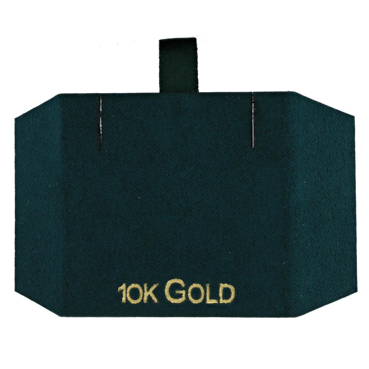 Green 10K GOLD, Gold Foil Necklace Insert (Box B06-159/Green/D)