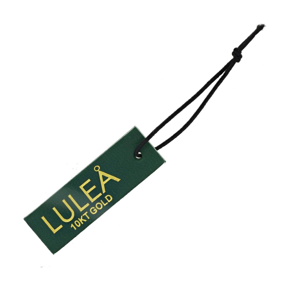 Lulea 10K GOLD Green String Tag
