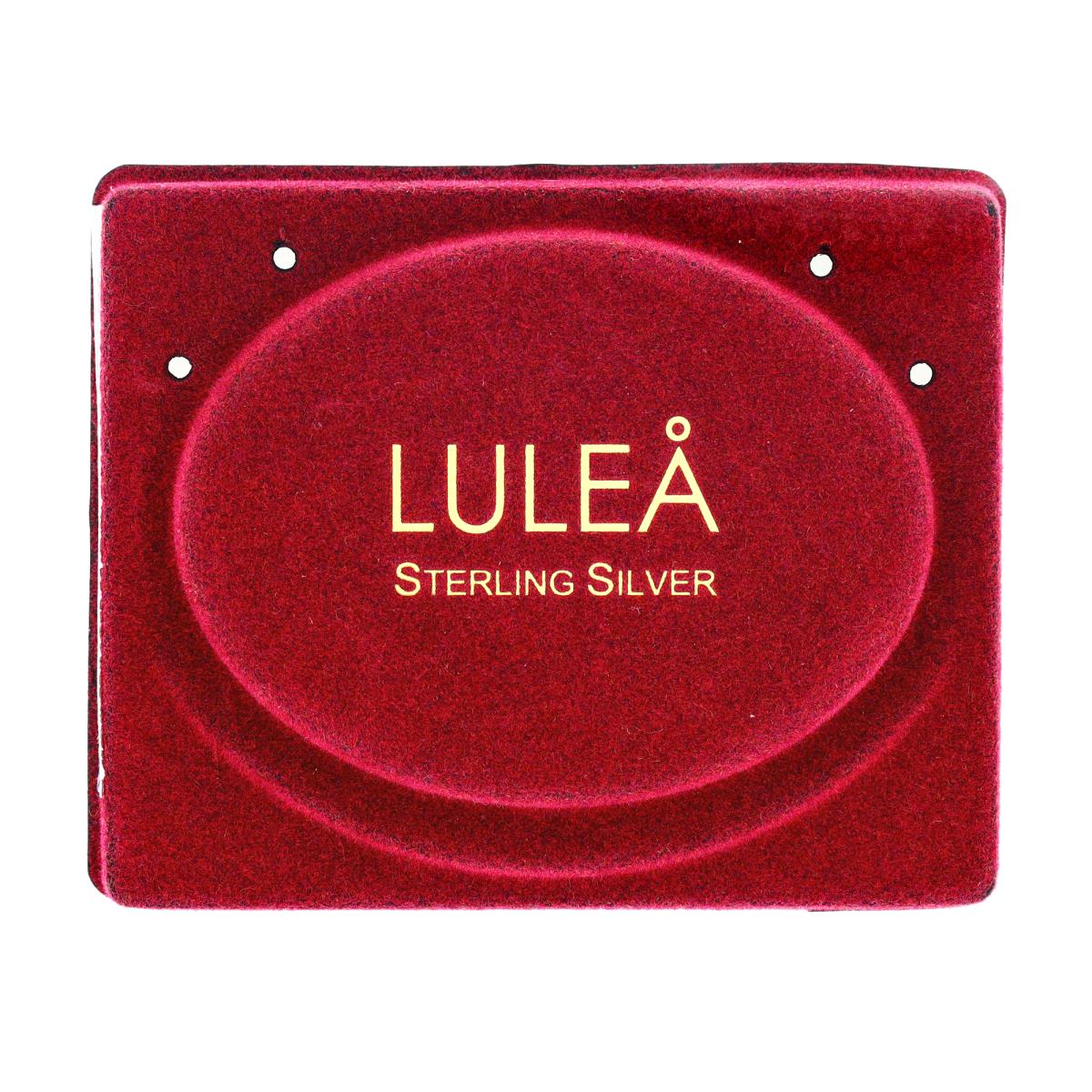 Lulea Sterling Silver Wine Adjustable Bracelet Insert (B06-159/NAVY/E)