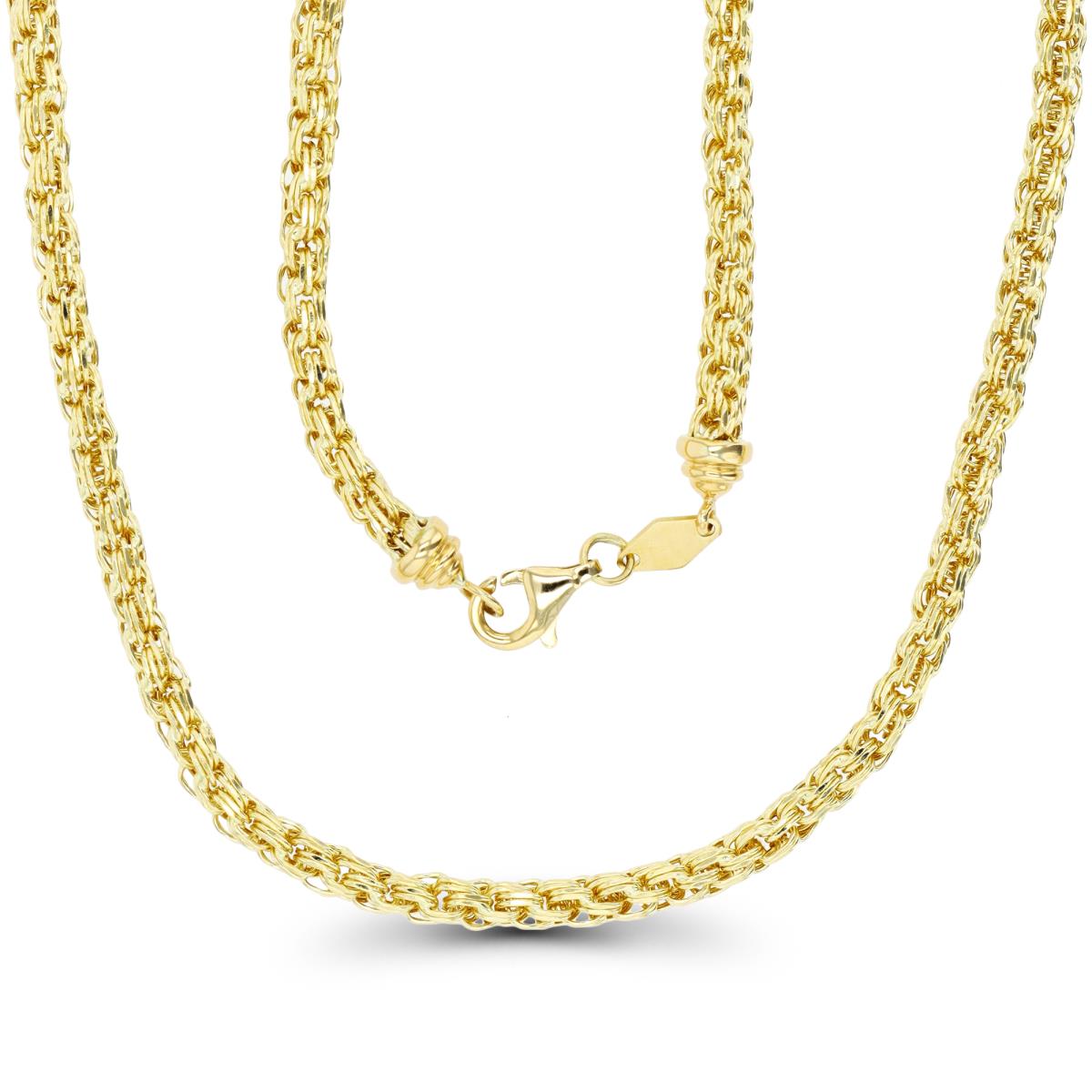 14K Yellow Gold 3.20mm Squared Rope 18" Chain