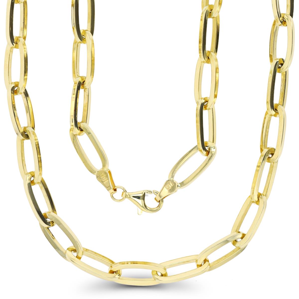 10K Yellow Gold 5.50mm Oval Links 18" Chain