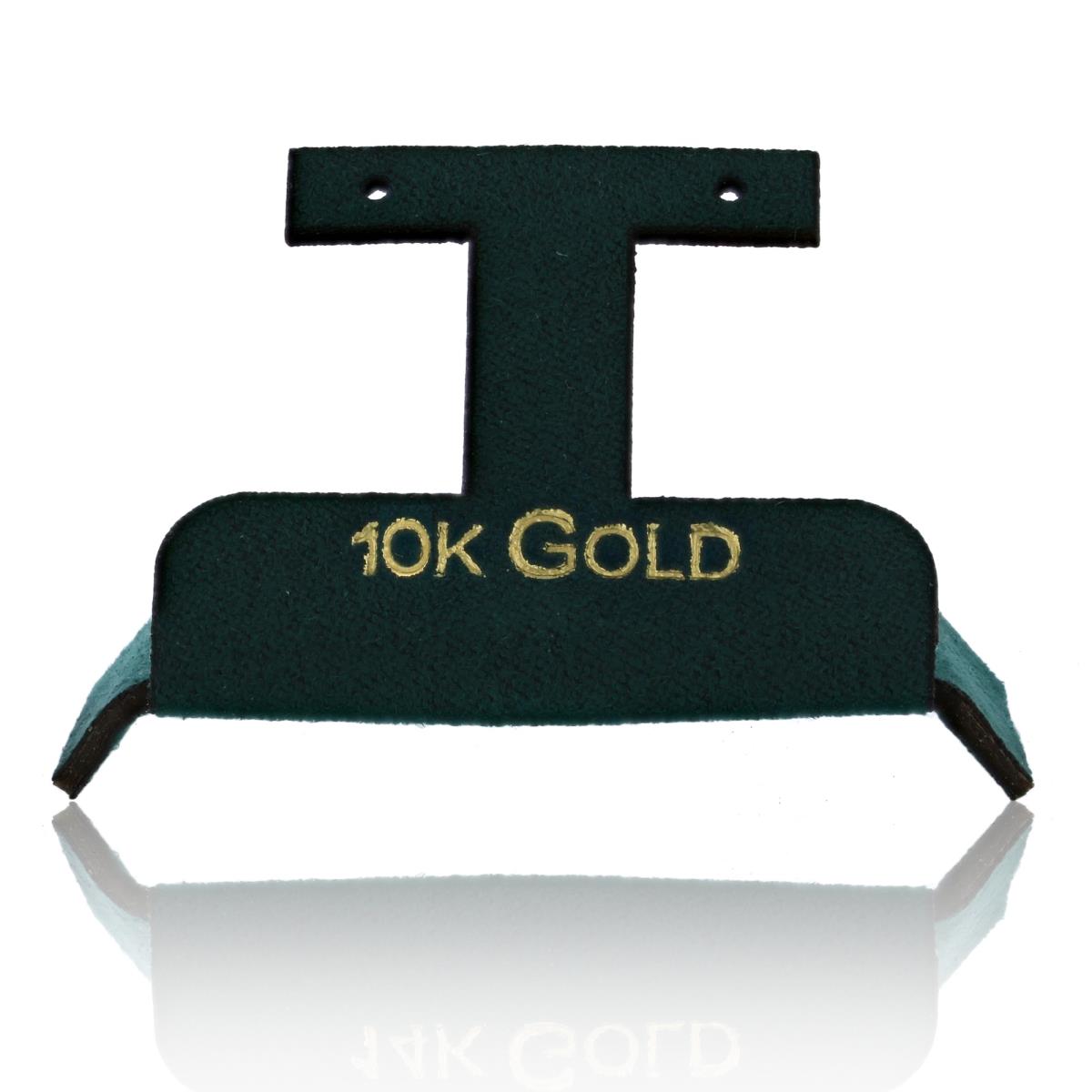 Green 10K Gold, Gold Foil Huggie Insert (Box B06-159/Green/D)