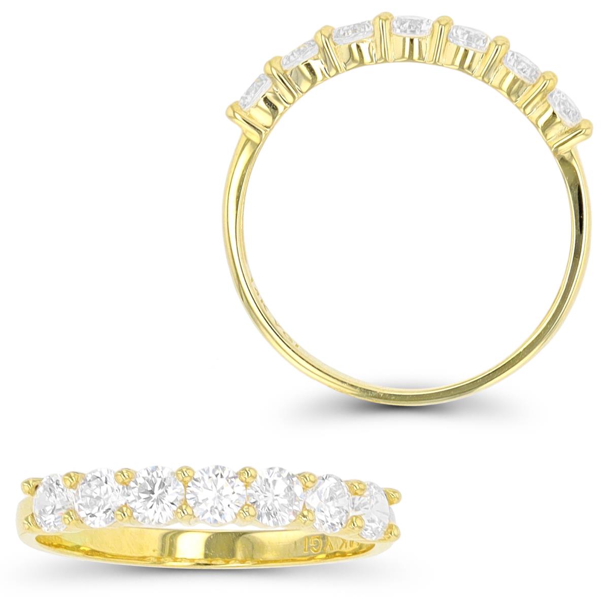 14K Yellow Gold 3mm Rd Anniversary Fashion Ring
