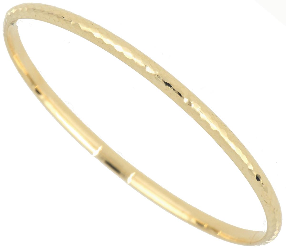 10K Yellow Gold DC Bangle Bracelet