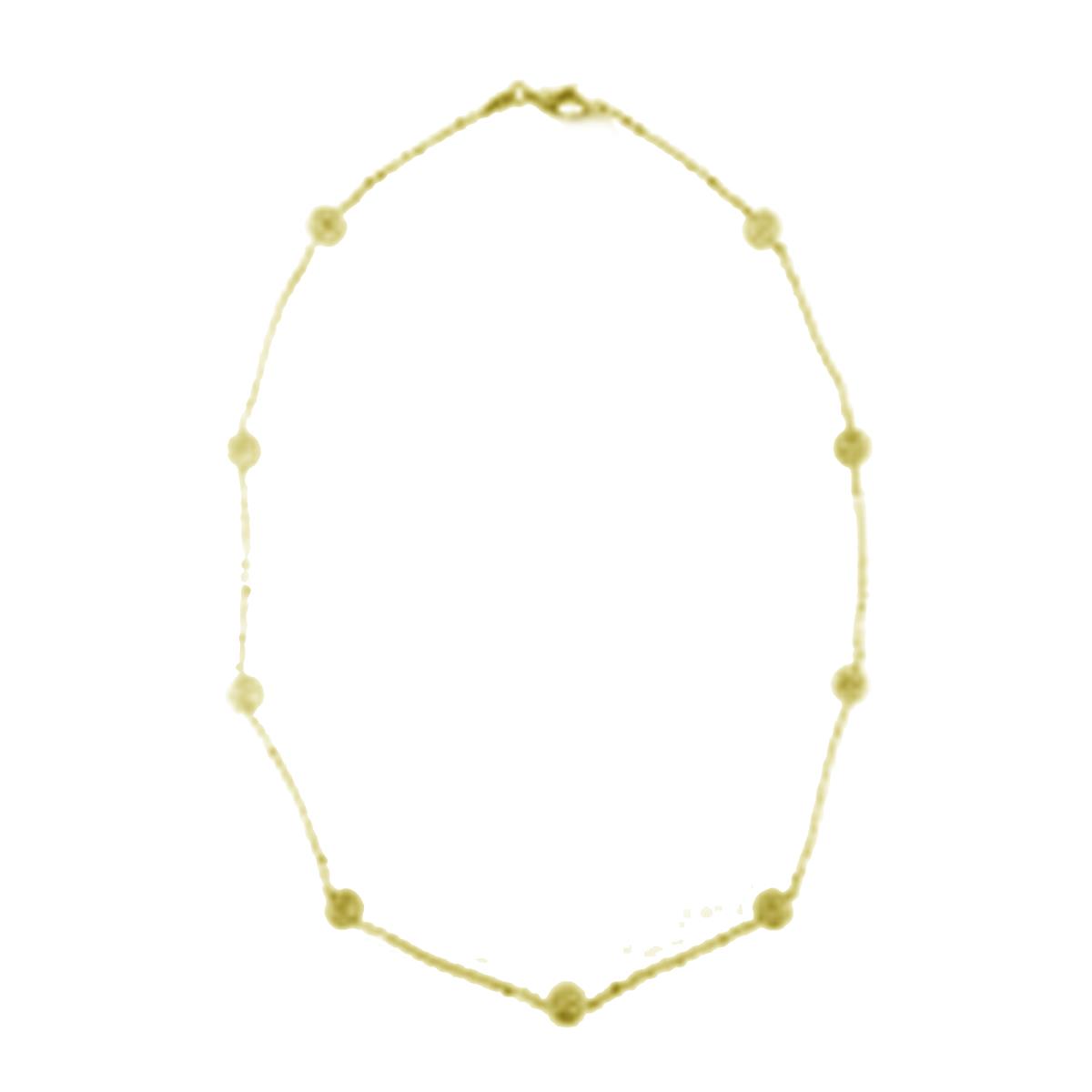 10K Yellow Gold DC Station 18" Necklace