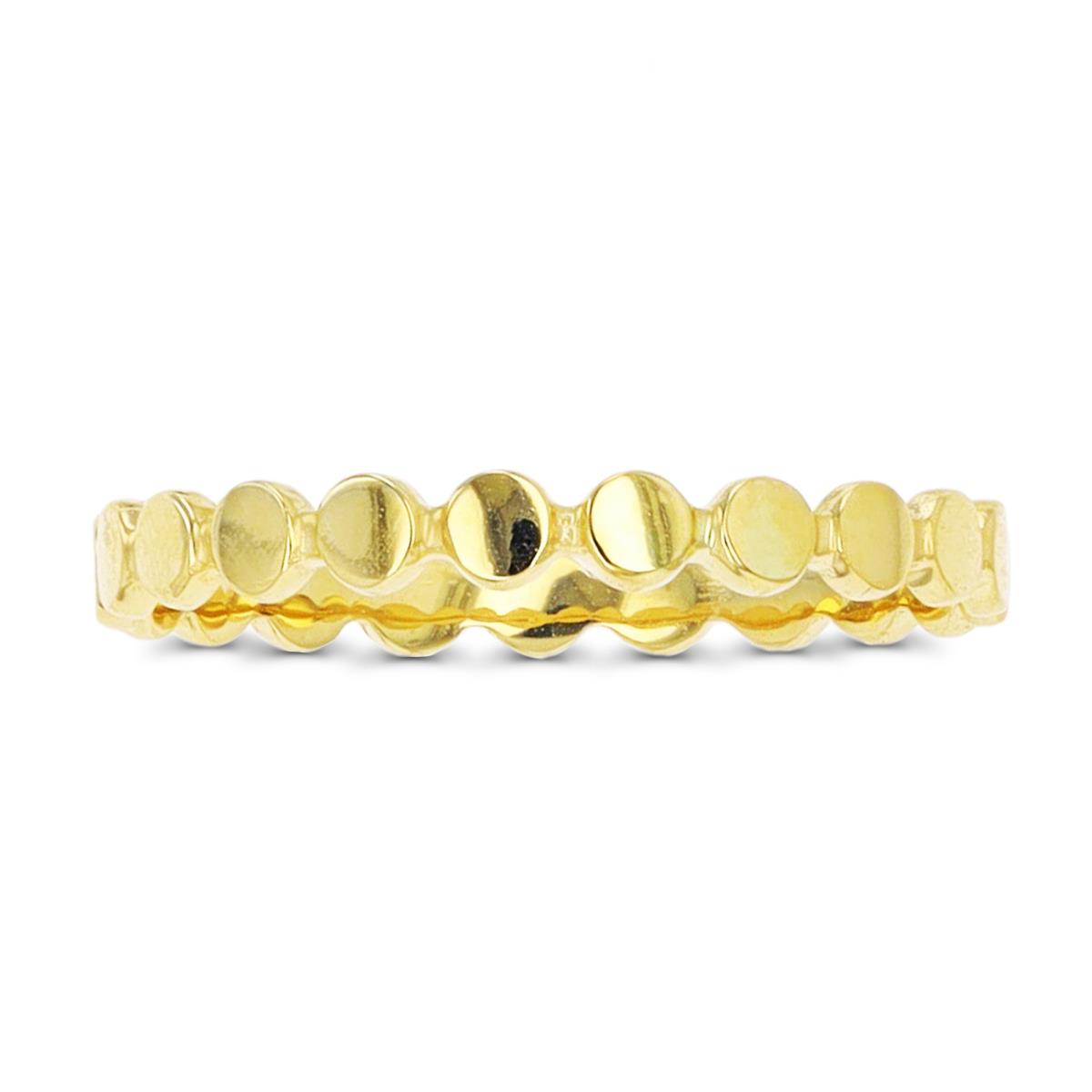 14K Yellow Gold Circle Ring