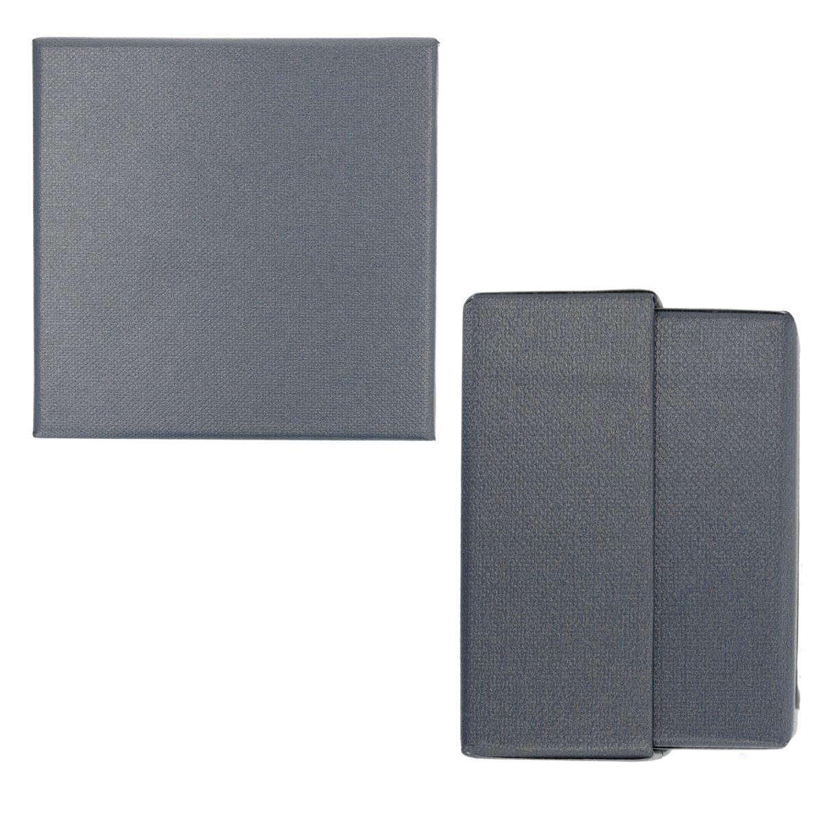 81x81x43mm (B2- 3.20x3.20x1.70") Grey Square 2 Piece Box (HSN)