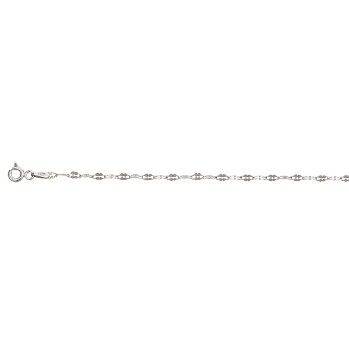 Sterling Silver Silver Plated Anti-Tarnish 2.30mm 16" Twist Chain
